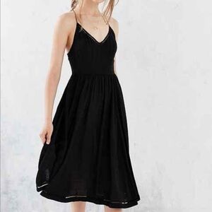 Urban outfitters kimchi blue black midi dress